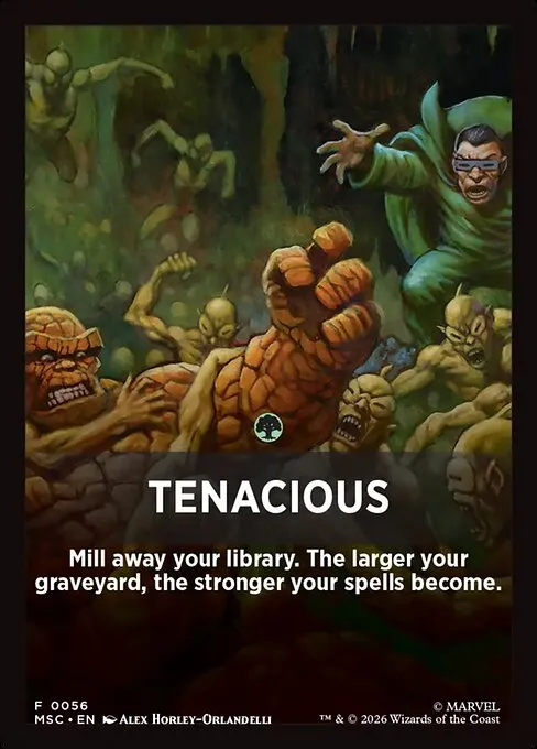 Tenacious · Marvel Super Heroes Jumpstart Front Cards 56/61