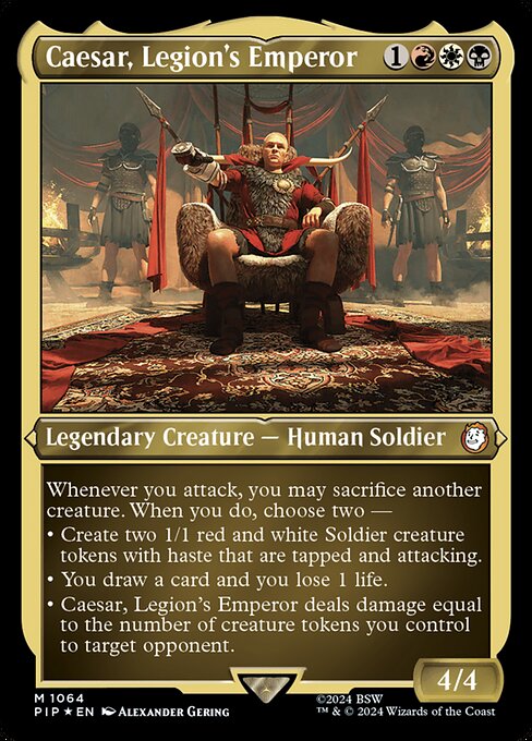 Caesar, Legion's Emperor · Fallout 1064/1068
