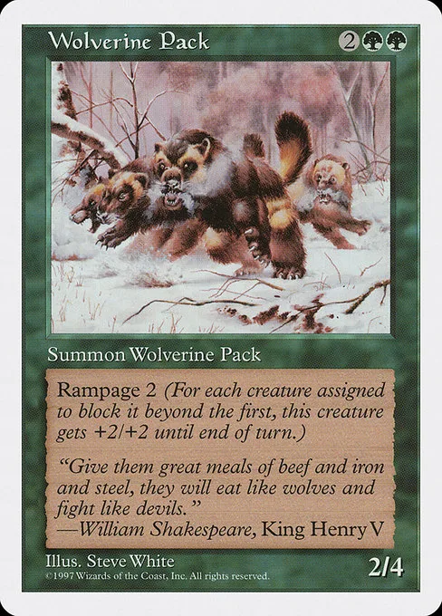 Wolverine Pack · Fifth Edition 344/460