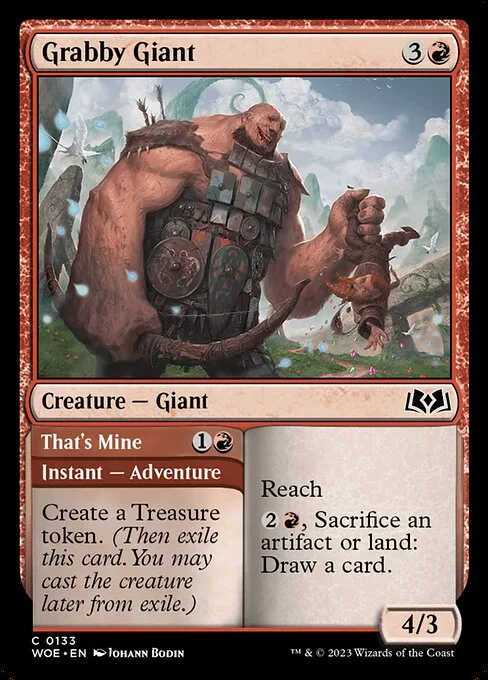 Grabby Giant // That's Mine · Wilds of Eldraine 133/381