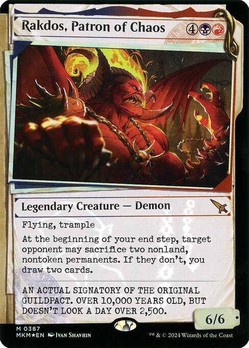Rakdos, Patron of Chaos · Murders at Karlov Manor 387/451