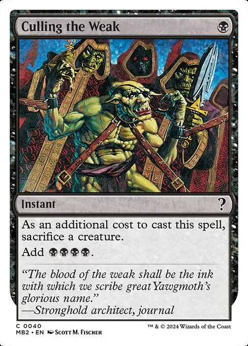 Culling the Weak · Mystery Booster 2 40/385
