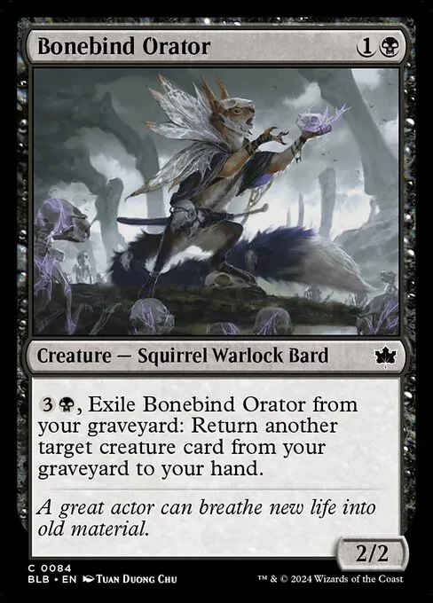 Bonebind Orator · Bloomburrow 84/398
