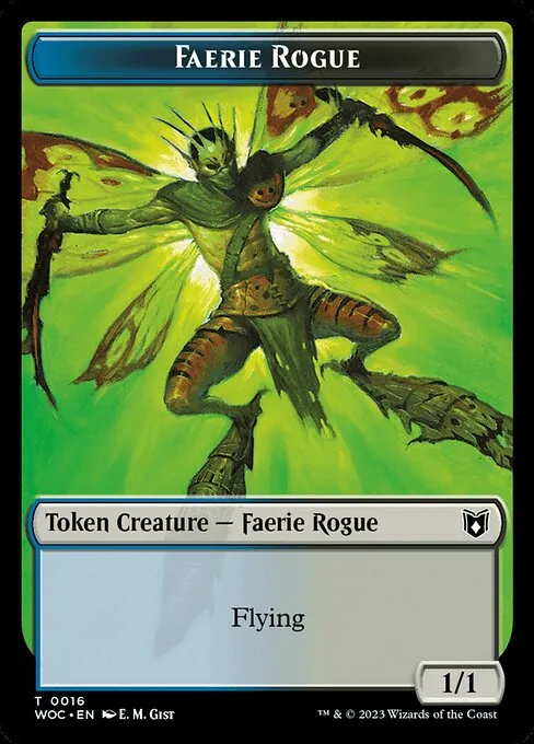 Faerie Rogue · Wilds of Eldraine Commander Tokens 16/10
