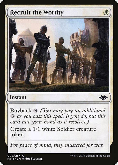 Recruit the Worthy · Modern Horizons 22/255