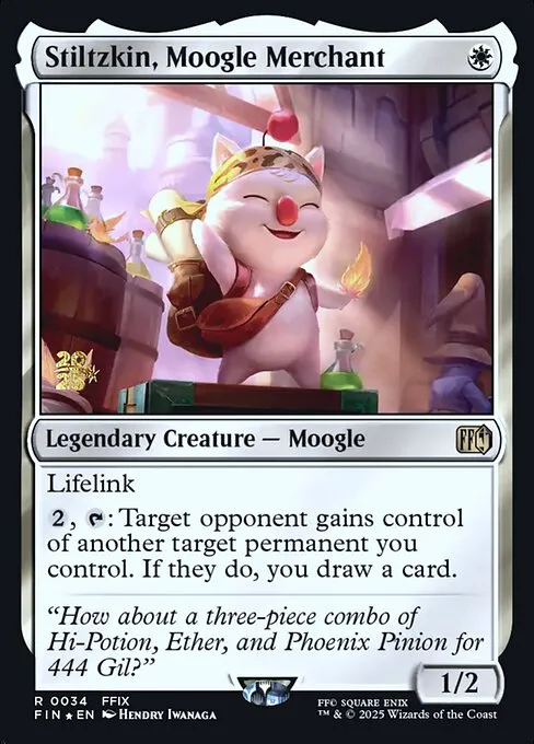 Stiltzkin, Moogle Merchant · Final Fantasy Promos 34s/94