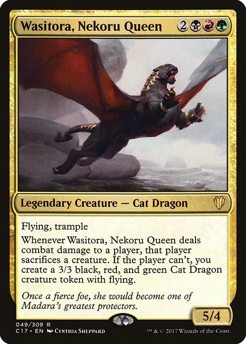 Wasitora, Nekoru Queen · Commander 2017 49/309