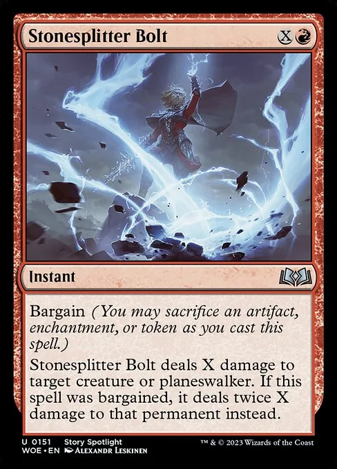 Stonesplitter Bolt · Wilds of Eldraine 151/381