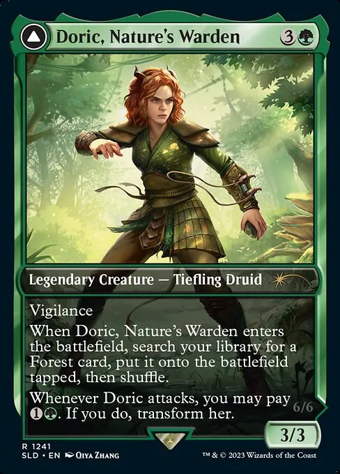 Casal, Lurkwood Pathfinder // Casal, Pathbreaker Owlbear · Secret Lair Drop 1241/2547