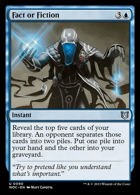 Fact or Fiction · Wilds of Eldraine Commander 90/173
