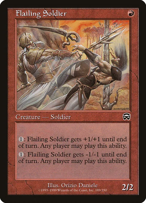 Flailing Soldier · Mercadian Masques 189/350