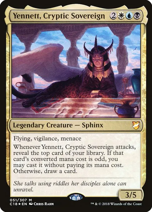 Yennett, Cryptic Sovereign · Commander 2018 51/307
