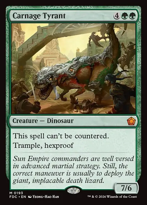 Carnage Tyrant · Foundations Commander 193/3