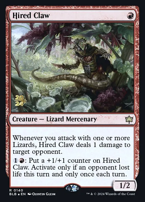 Hired Claw · Bloomburrow Promos 140s/160