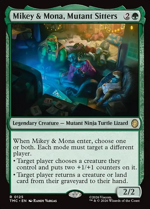 Mikey & Mona, Mutant Sitters · Teenage Mutant Ninja Turtles Eternal 125/132