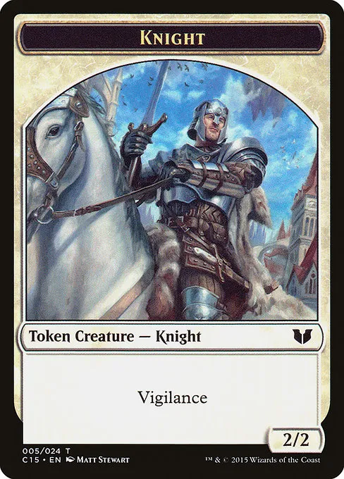 Knight · Commander 2015 Tokens 5/25