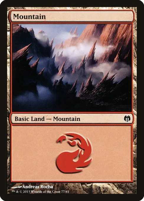Mountain · Duel Decks: Heroes vs. Monsters 77/81