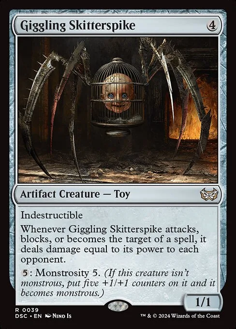 Giggling Skitterspike · Duskmourn: House of Horror Commander 39/373