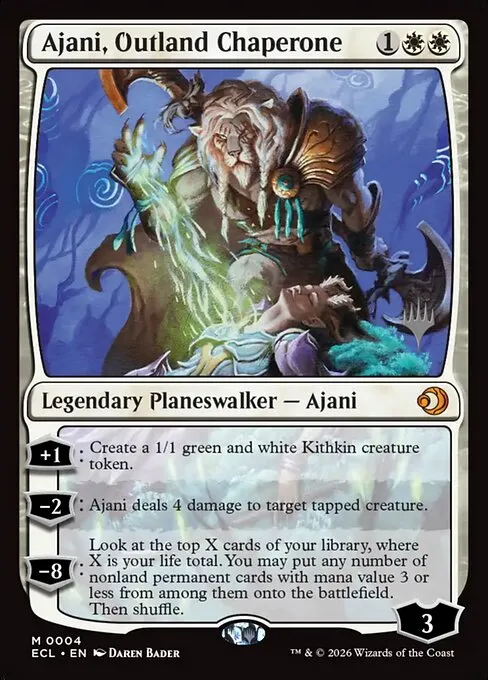 Ajani, Outland Chaperone · Lorwyn Eclipsed Promos 4p/87