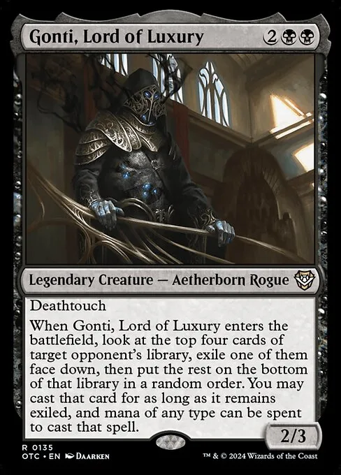 Gonti, Lord of Luxury · Outlaws of Thunder Junction Commander 135/342