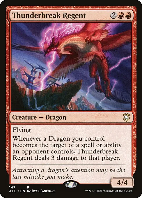 Thunderbreak Regent · Forgotten Realms Commander 147/331