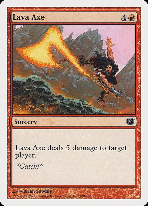 Lava Axe · Ninth Edition 200/710