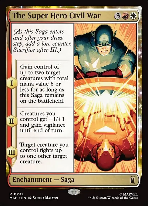 The Super Hero Civil War · Marvel Super Heroes 231/24