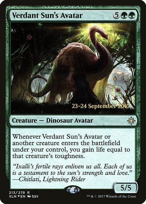 Verdant Sun's Avatar · Ixalan Promos 213s/120