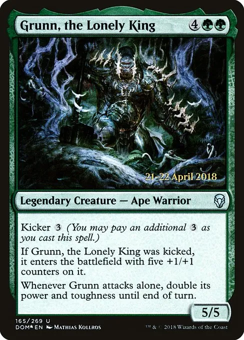 Grunn, the Lonely King · Dominaria Promos 165s/118