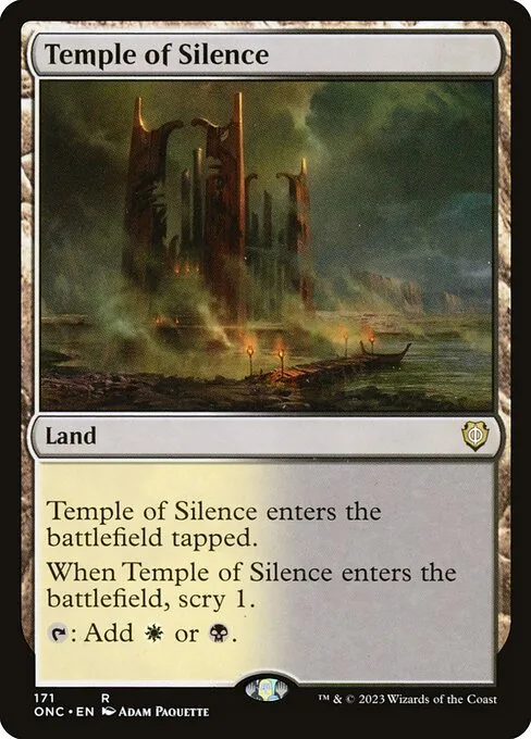 Temple of Silence · Phyrexia: All Will Be One Commander 171/174