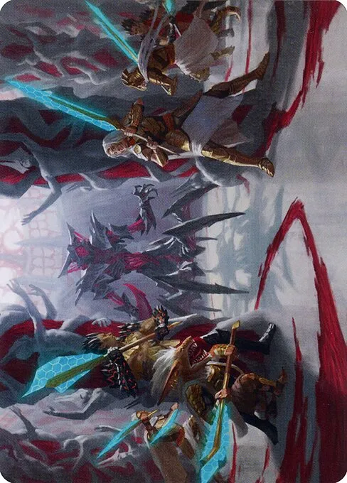 Goldwardens' Gambit // Goldwardens' Gambit · Phyrexia: All Will Be One Art Series 29/81