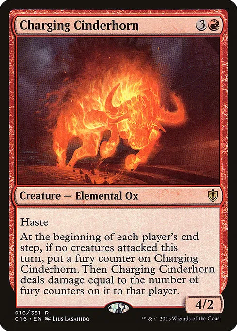 Charging Cinderhorn · Commander 2016 16/351