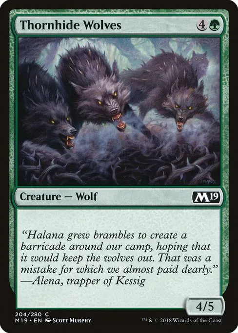 Thornhide Wolves · Core Set 2019 204/314