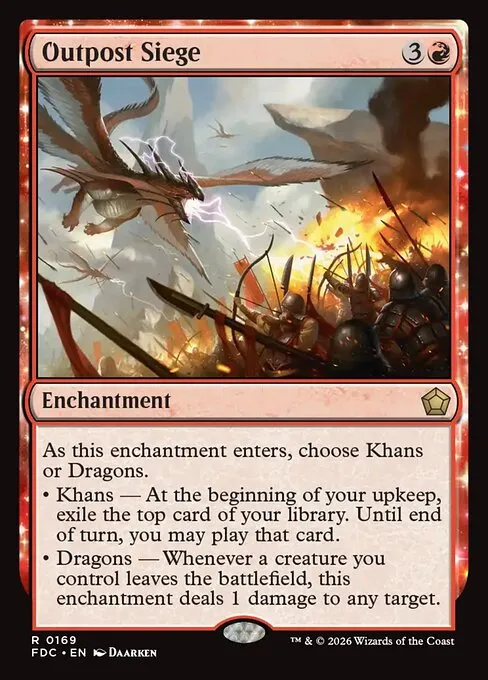 Outpost Siege · Foundations Commander 169/3