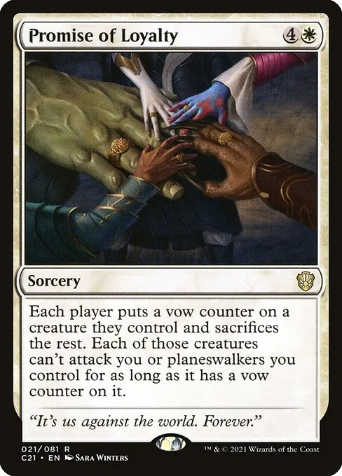Promise of Loyalty · Commander 2021 21/409