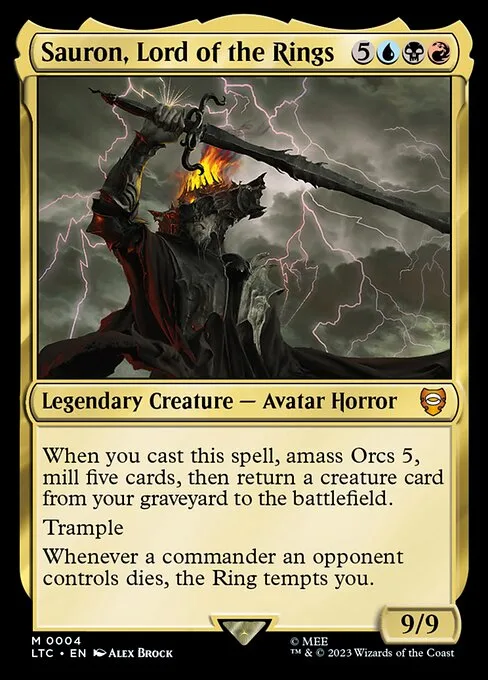 Sauron, Lord of the Rings · Tales of Middle-earth Commander 4/591