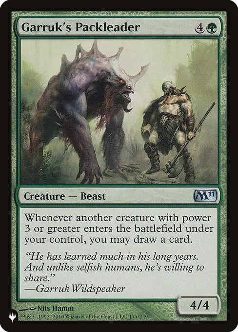 Garruk's Packleader · The List M11-177/5050