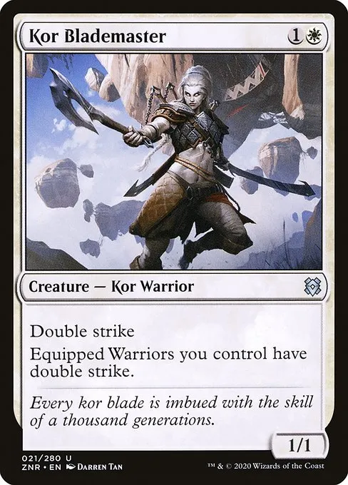 Kor Blademaster · Zendikar Rising 21/407