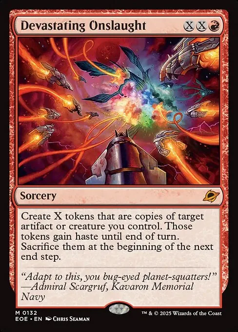 Devastating Onslaught · Edge of Eternities 132/400