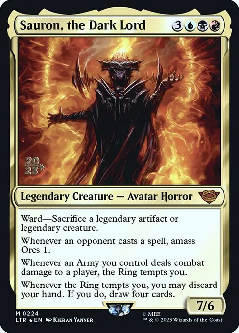 Sauron, the Dark Lord · Tales of Middle-earth Promos 224s/86