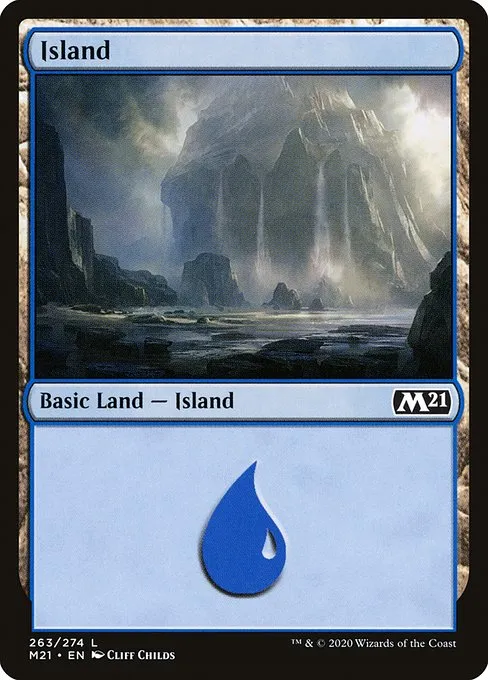 Island · Core Set 2021 263/397