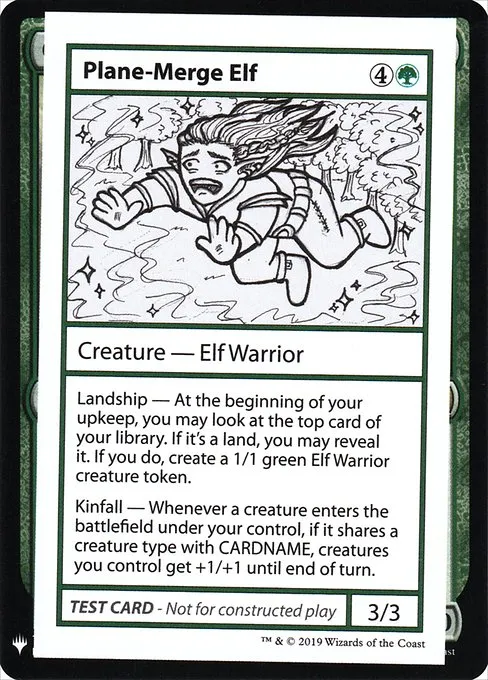 Plane-Merge Elf · Mystery Booster Playtest Cards 2019 83/121