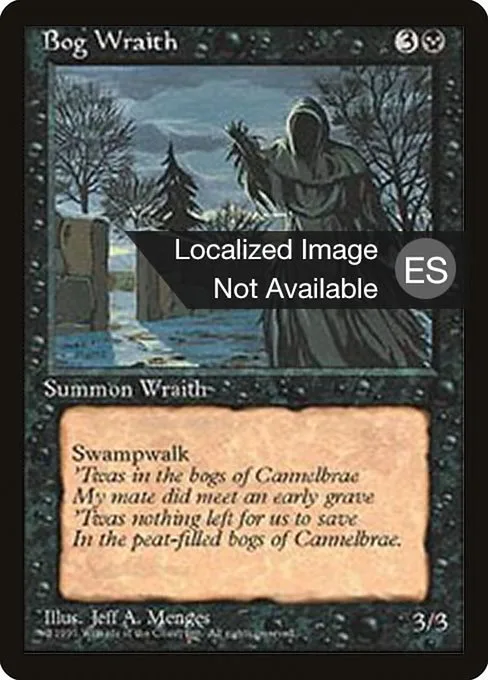 Bog Wraith · Fourth Edition Foreign Black Border 124/378