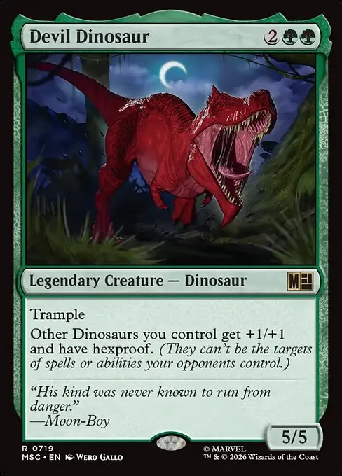 Devil Dinosaur · Marvel Super Heroes Commander 719/9
