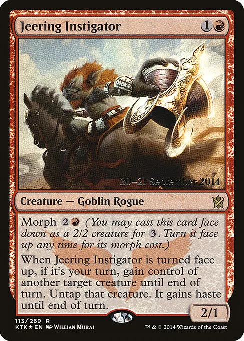 Jeering Instigator · Khans of Tarkir Promos 113s/56