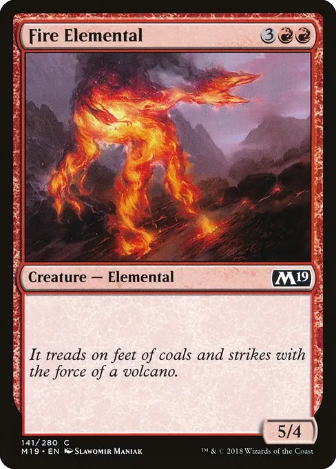 Fire Elemental · Core Set 2019 141/314