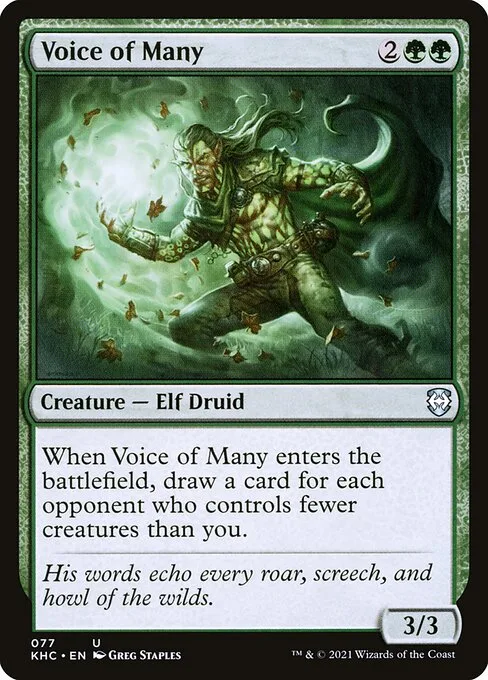 Voice of Many · Kaldheim Commander 77/119
