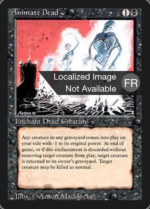 Animate Dead · Foreign Black Border 93/307