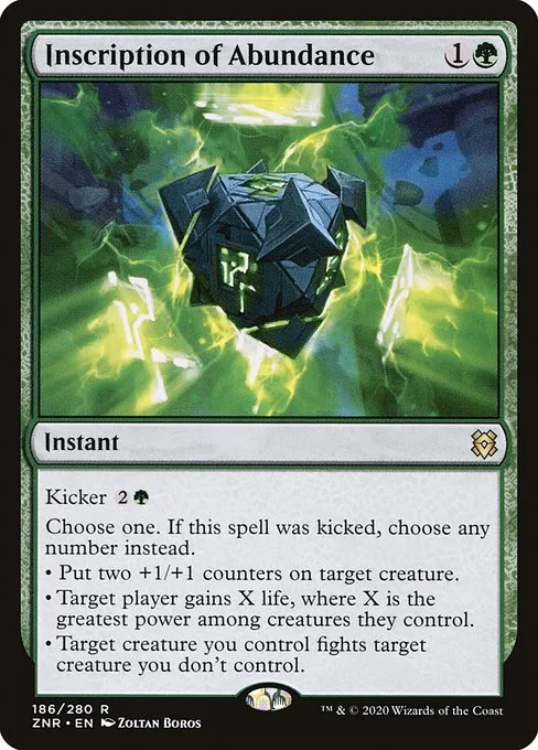 Inscription of Abundance · Zendikar Rising 186/407