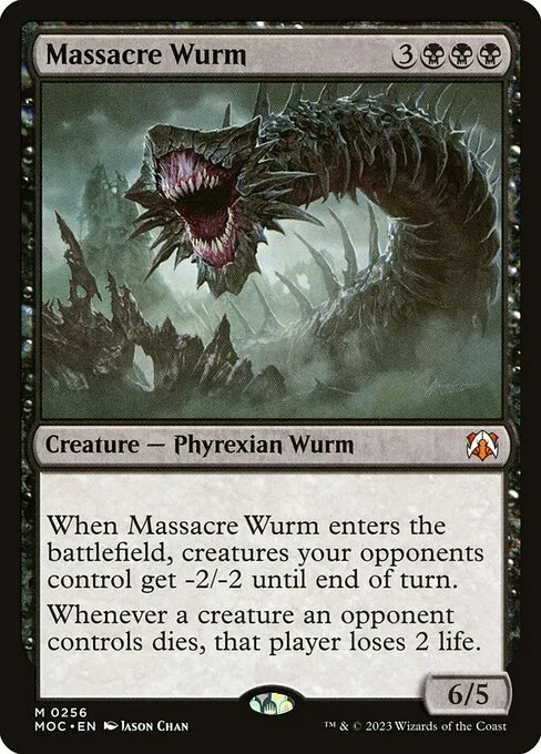 Massacre Wurm · March of the Machine Commander 256/450